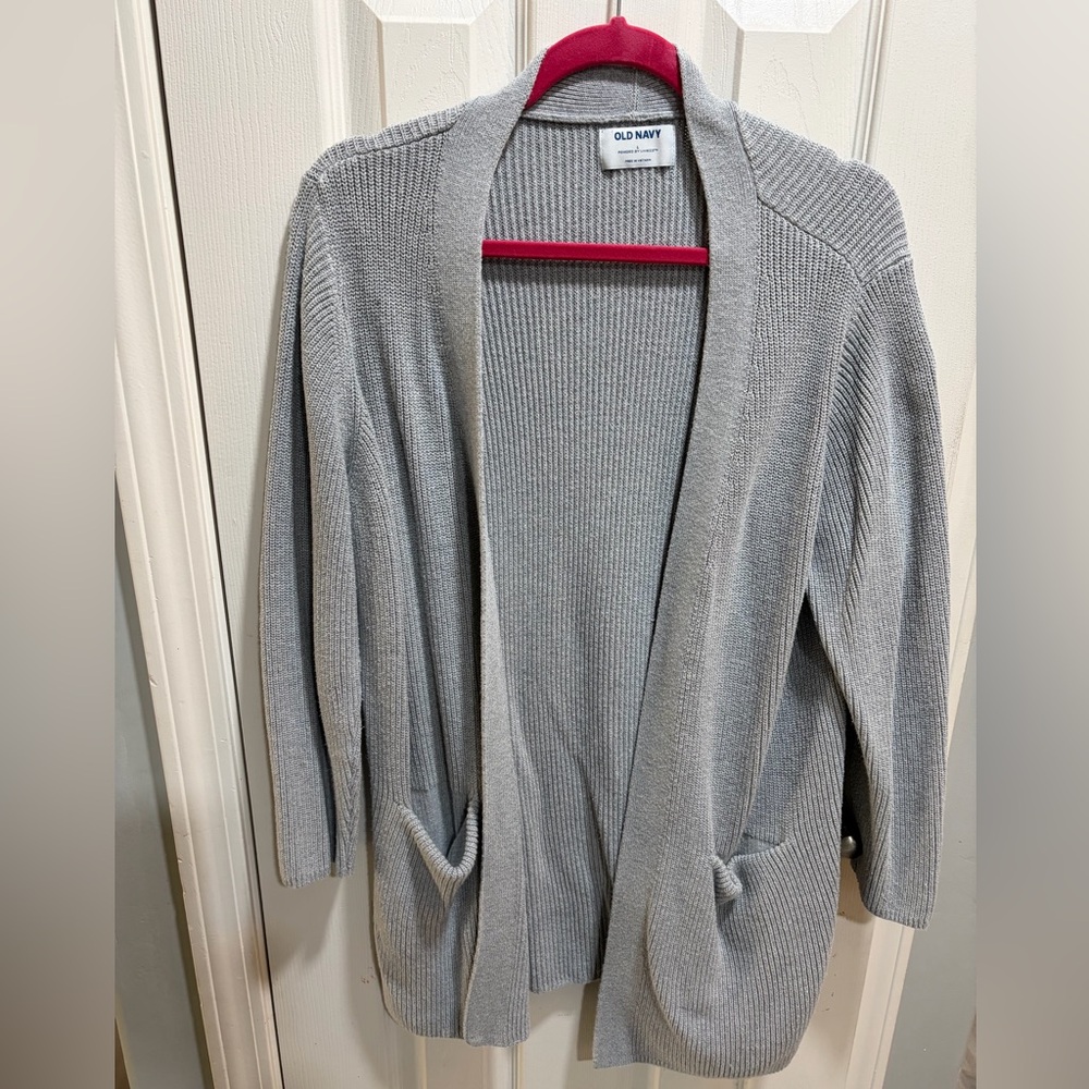 Old Navy Women's Light Gray Cardigan